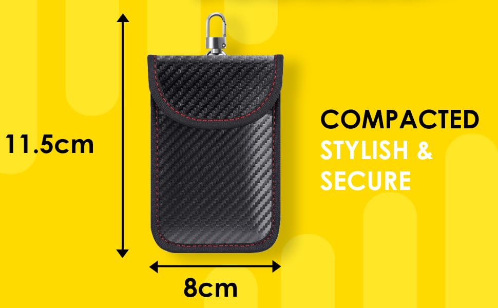 2 Pack Car Key Signal Blocker Pouch Faraday Pouch for Car Keys