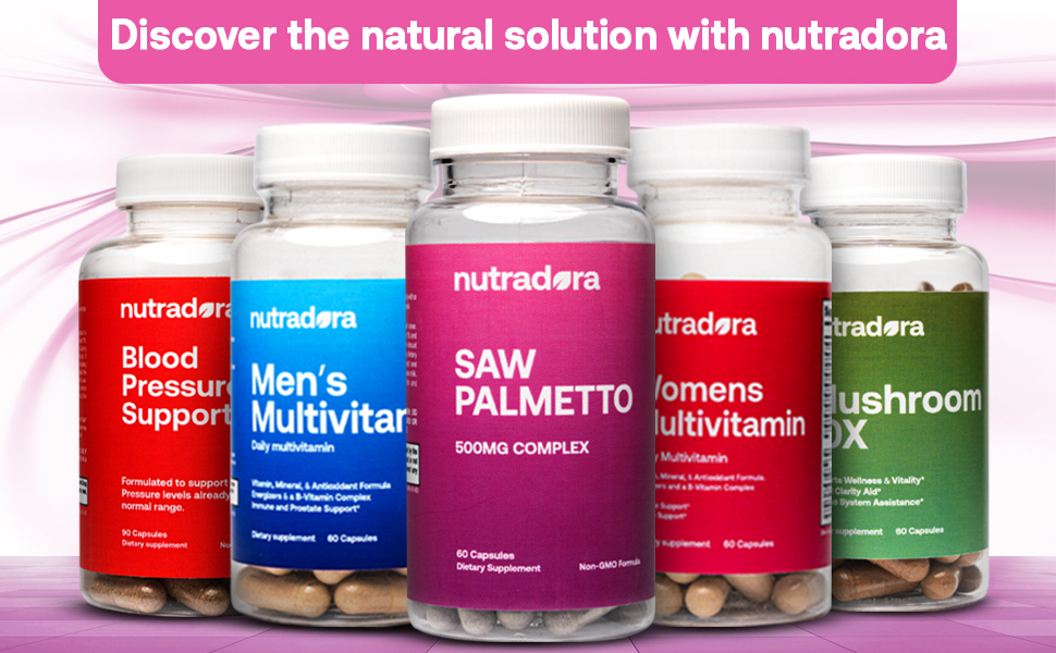 Nutradora Saw Palmetto for Men and Women Complex Saw