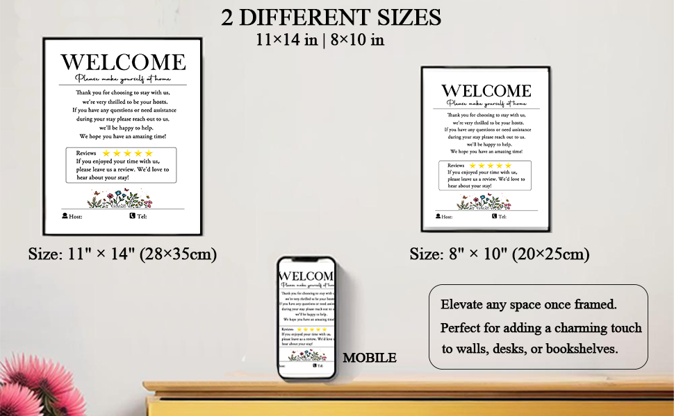 AirBnB Essentials for Hosts No Smoking or Vaping Flush Only 6 Wall Art Print Welcome Wifi Sign