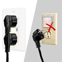 USB C Outlet with Night Light Big Space