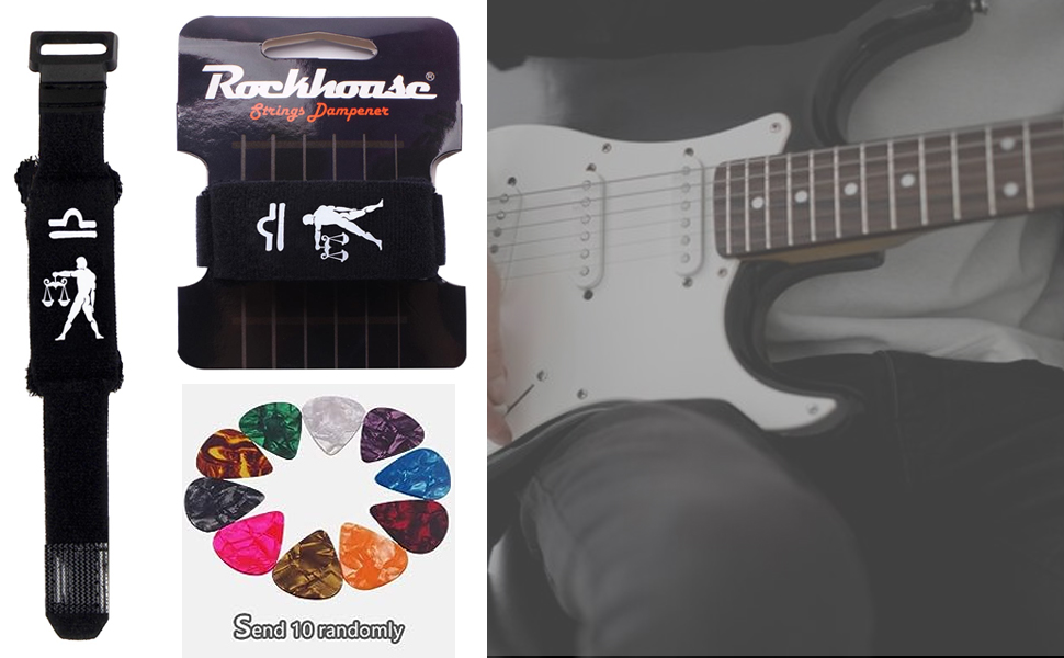 Rockhouse Guitar String Dampener Muter Silencer Fret Strap