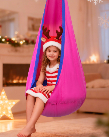 Y- STOP Kids Pod Swing Seat, Hanging Hammock Chair Swing with Inflatable Pillow, Sensory Swing Chair with Pocket for Outdoor and Indoor (Pink and Blue) 8 791615c4 3c1d 4f31 996d 10e3a9fce474. CR0,0,362,453 PT0 SX362 V1