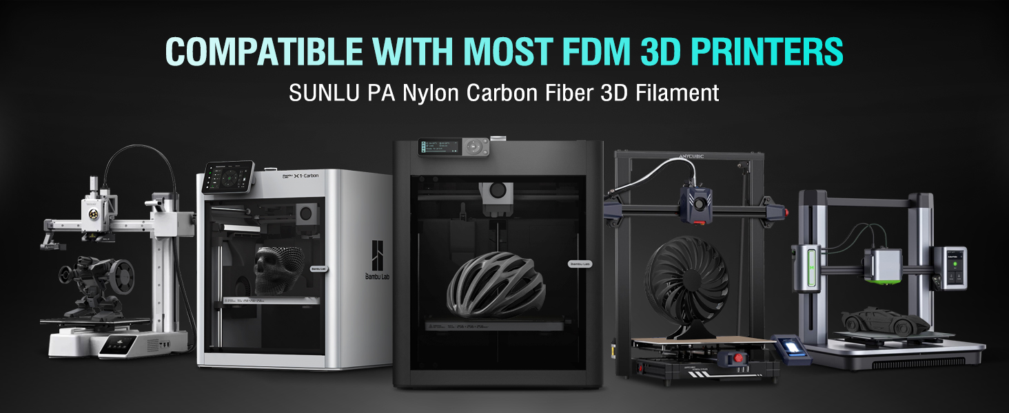 SUNLU PA6-CF 3D Printer Filament 1.75mm