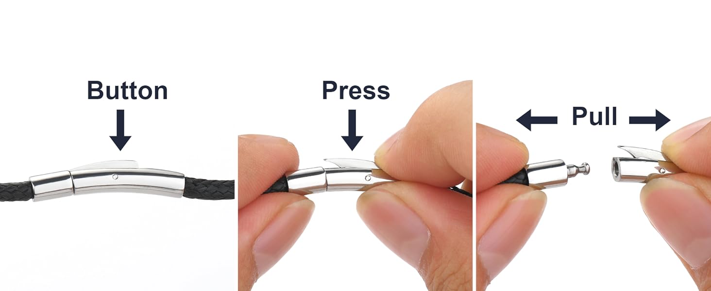 men necklaces leather