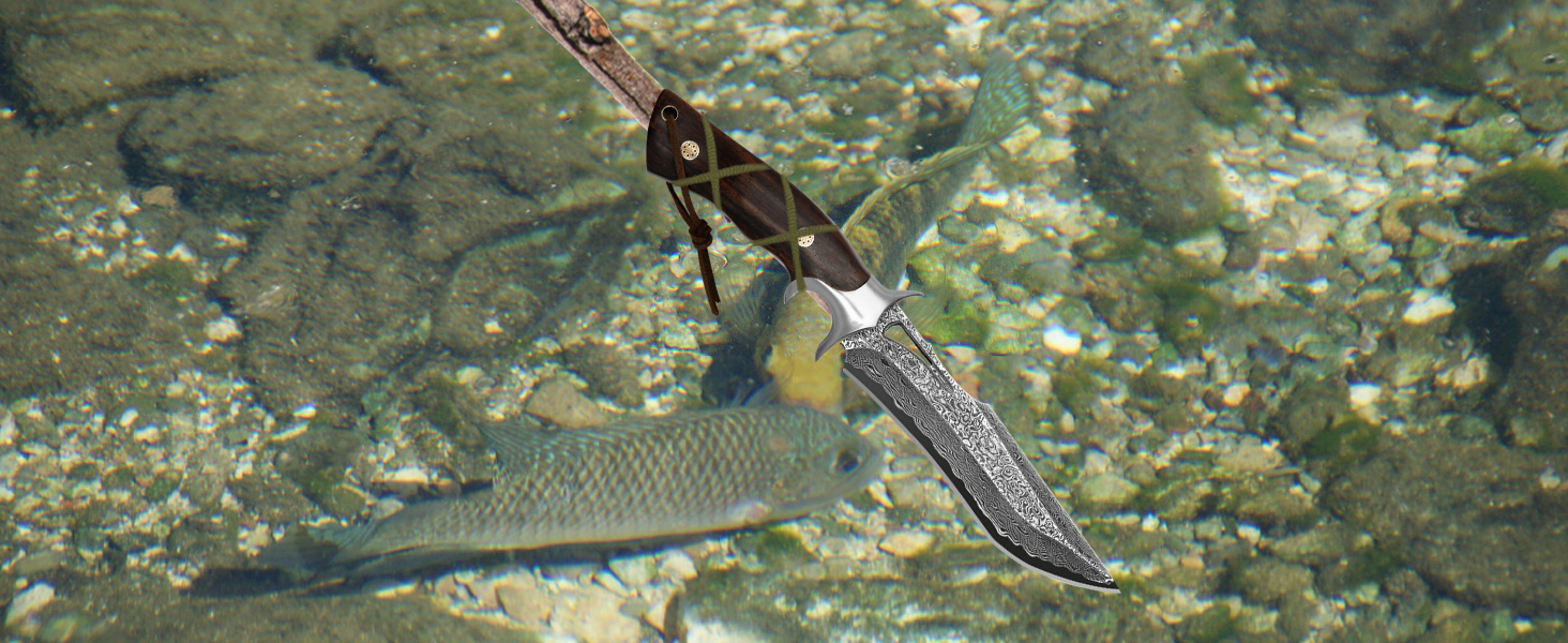 Damascus Hunting Knife