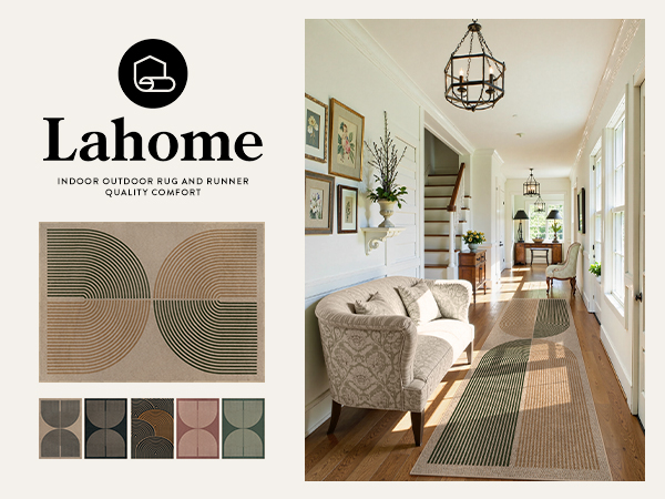 Amazon.com: Lahome Modern Rainbow Easy Jute Rug, 2x8 Hallway