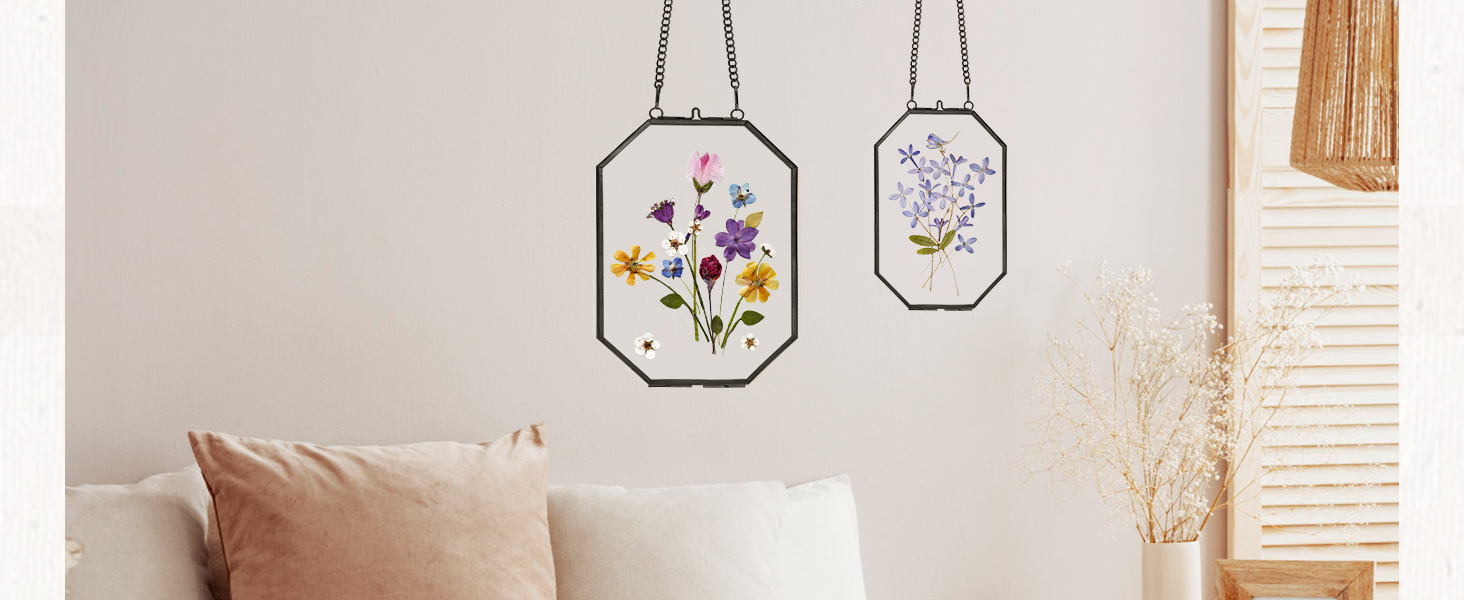 REDHUGO 8x10 Inches Pressed Flower Frames, Glass Floating
