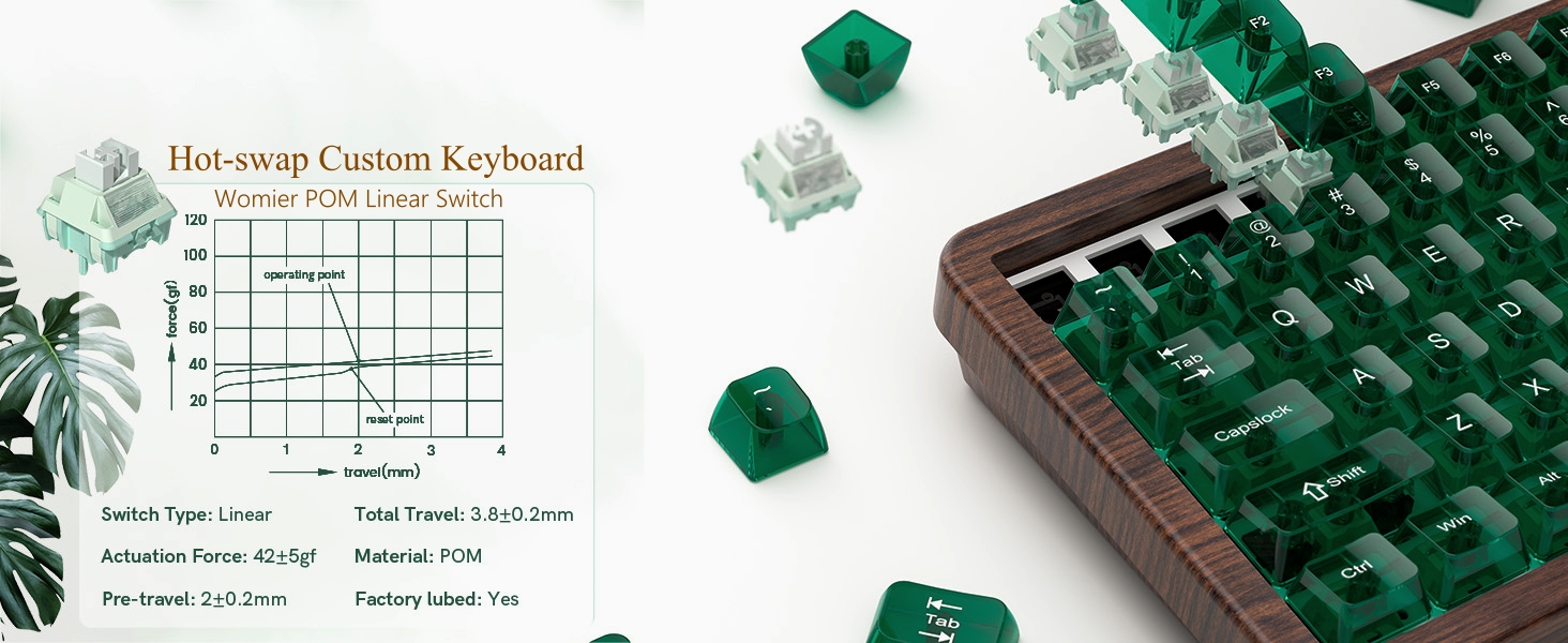 keyboard 75% Wireless Mechanical Custom Keyboard RGB Hot Swappable