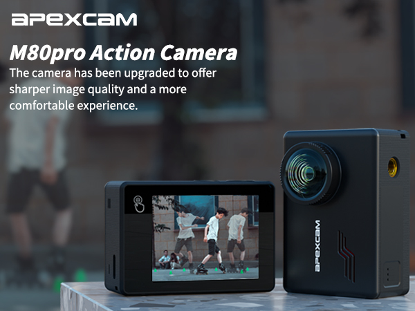 Amazon.com : Apexcam Action Camera 4K Touch Screen, 131FT