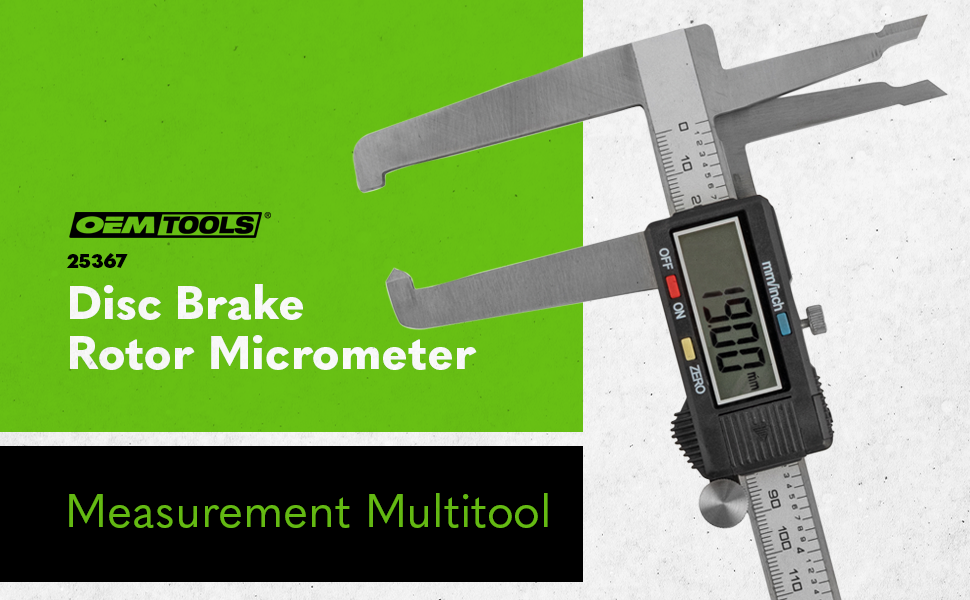 OEMTOOLS 25367 Disc Brake Rotor Micrometer Automotive