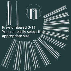 clear square nail tips