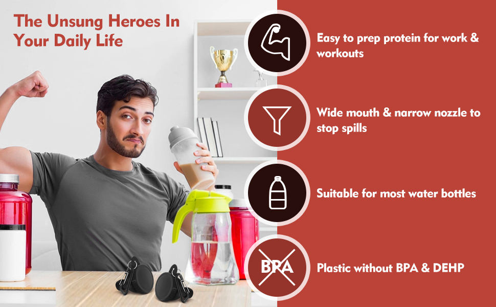 portable protein powder container