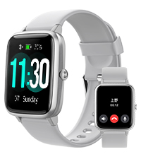 Amazon.co.jp: GanRiver スマートウォッチ 万歩計 通話機能付き 腕時計