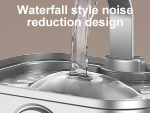 waterfall cat water bowl