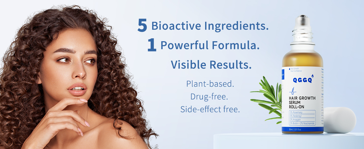 Hair growth serum roll on