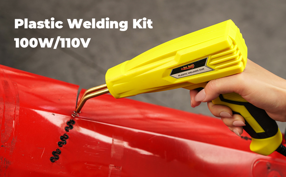 Auto Buero 110V 100W Plastic Welder Kit with 400PCS Staples and Tools