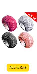 double layer shower cap