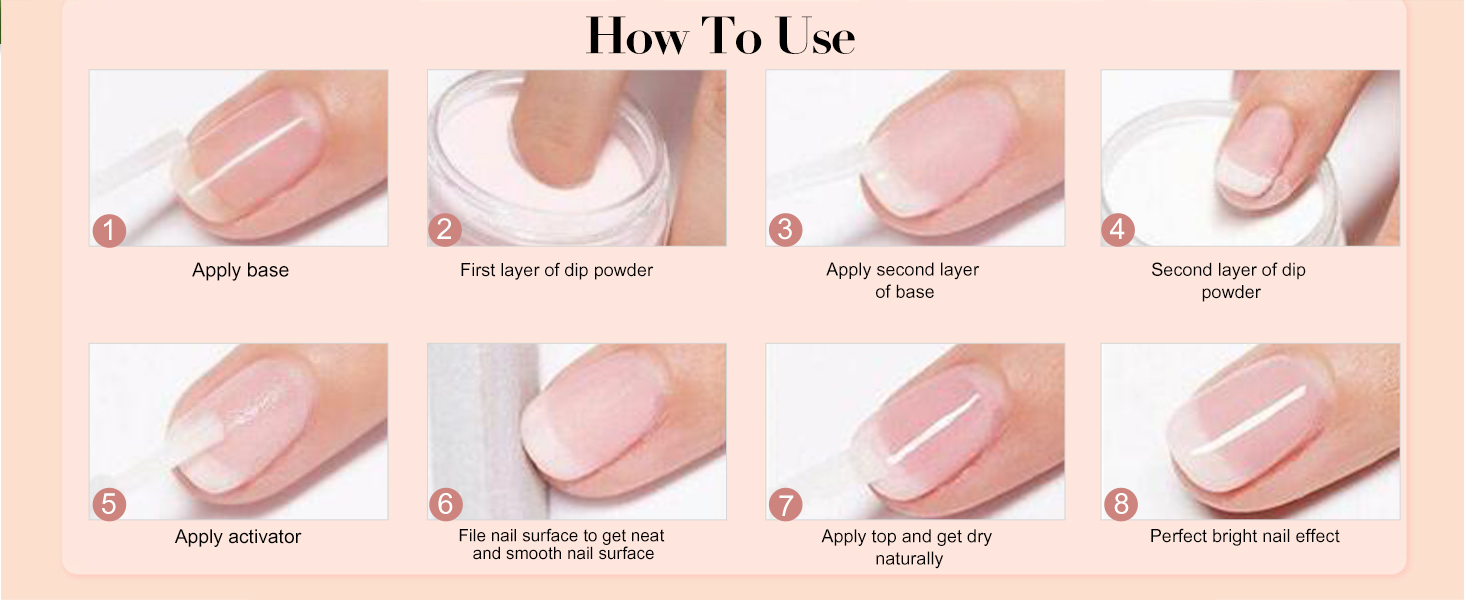 15ml dip powder base coat activator top coat dipping nail starter kits kit french white clear pink