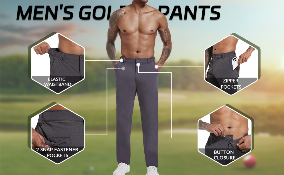 Mens Golf Pants Stretch