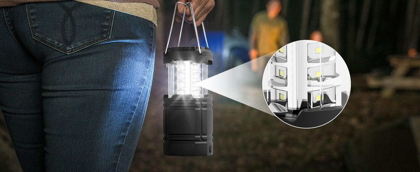 solar hand crank rechargeable camping lantern flashlight