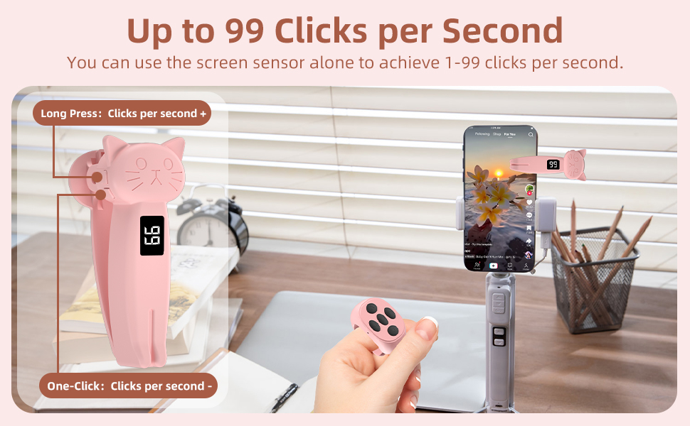 Paperwhite Oasis eReaders Kobo Camera Video Recording Remote Triggers Page Turner ipad Tablet pink
