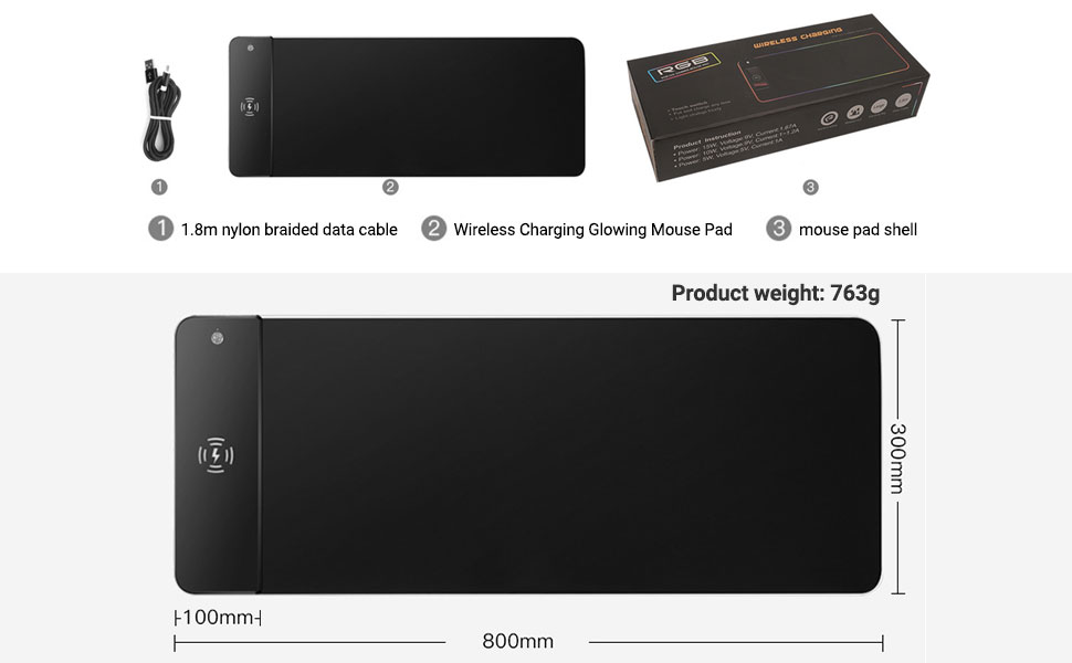 RGB Mouse Pad Gaming Large Mouse Pads for Keyboard and Mouse Extended