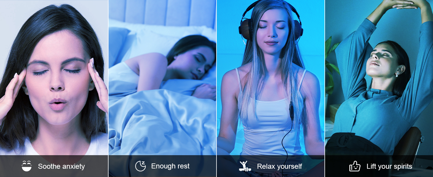 Sunlamlux Light Therapy Lamp, Blue Light Therapy with Adjustable 10 Brightness