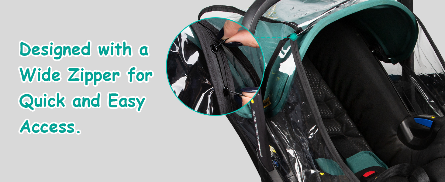 Rain cover for stroller, Snow cover for stroller, Wind cover for stroller