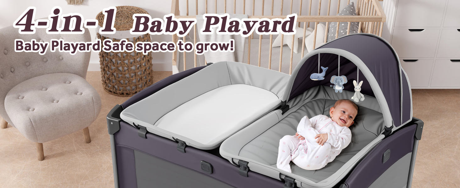 Portable Baby Playard 4 in 1