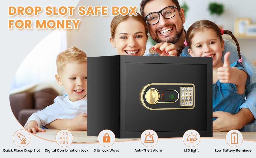 depository safe with drop slot
