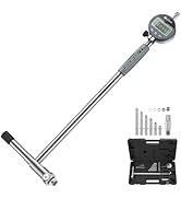 Neoteck 6-10"/0.0005" Digital Indicator Bore Gauge Set with 6 PCS Anvils 9.8" Measuring Depth Dia...