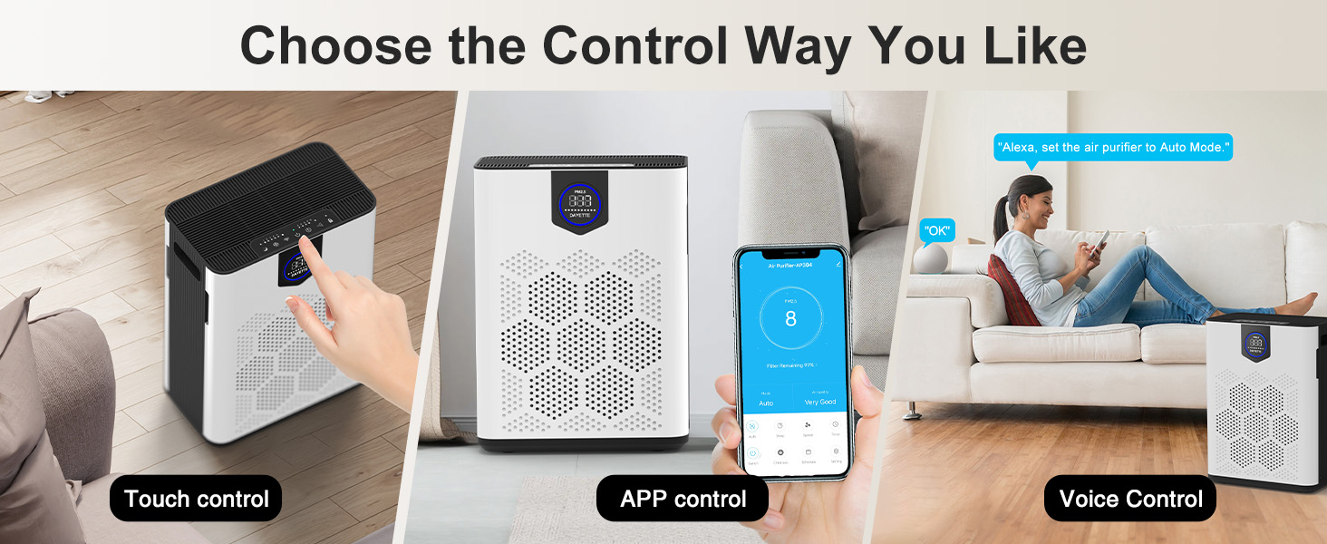 smart control air purifier