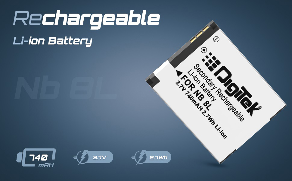 ​rechargeable battery; digitek battery; canon DSLR camera battery; battery for DSLR camera; battery