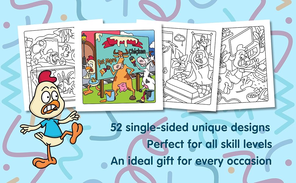 52 single sides unique designs, Perfect for all skill levels. An ideal gift for every occasion.