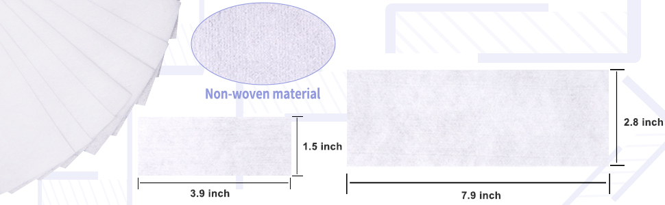 BQTQ provide 2 size waxing strips,you can pick the appopriate size according to your different needs