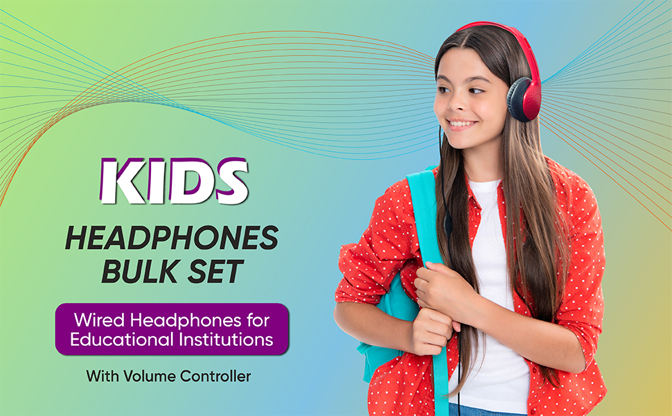 bulktech kids headphones bulk set