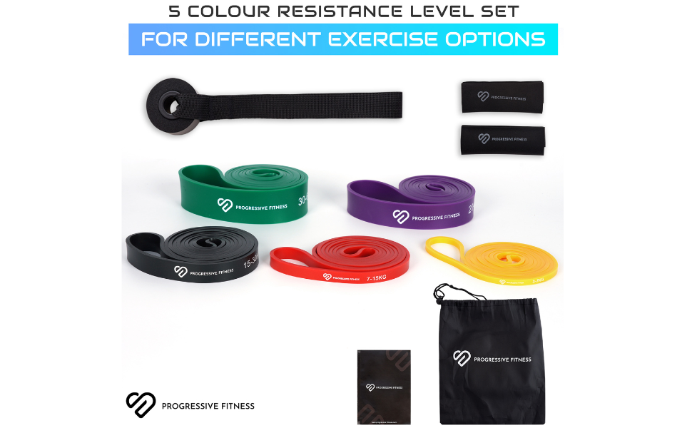 Pull Up Resistance Bands Set of 5