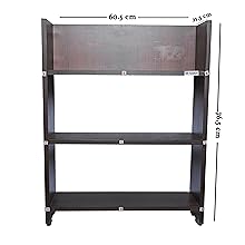 SBF Furniture Engineered Wood Bookcase Set of 3 Shelves Books Storage Organizer for Kids