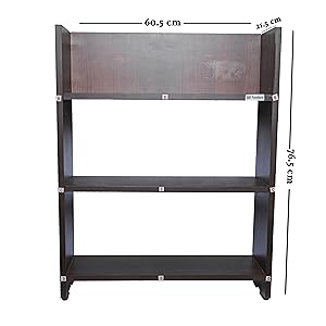 SBF Furniture Engineered Wood Bookcase Set of 3 Shelves Books Storage Organizer for Kids