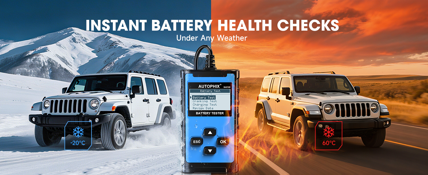 AUTOPHIX BAS100 Car Battery Tester
