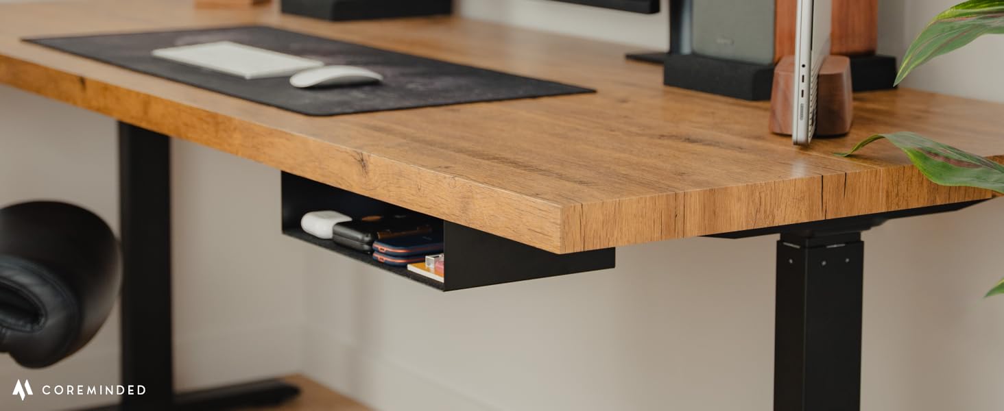 COREMINDED Under Desk Storage Shelf, Under Desk Tray