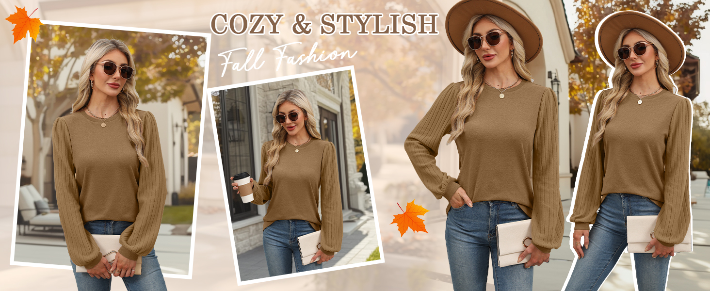 Womens Tops Fashion 2024 Soft Fall Sweatshirt