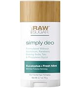 Raw Sugar Aluminum Free Deodorant Stick, Simply Deo (Pack of 1) Whole Body Deodorant for Women & ...