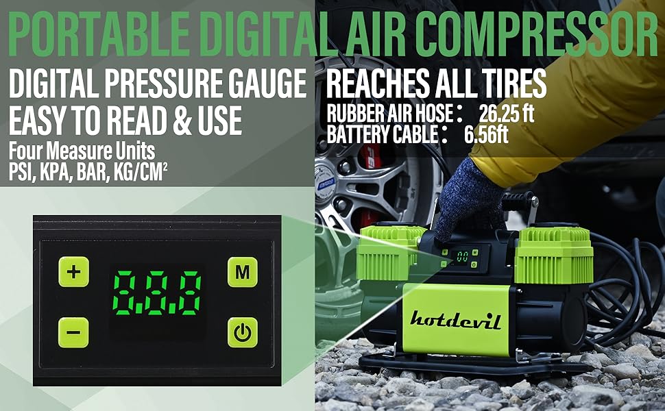 PORTABLE DIGITAL AIR COMPRESSOR