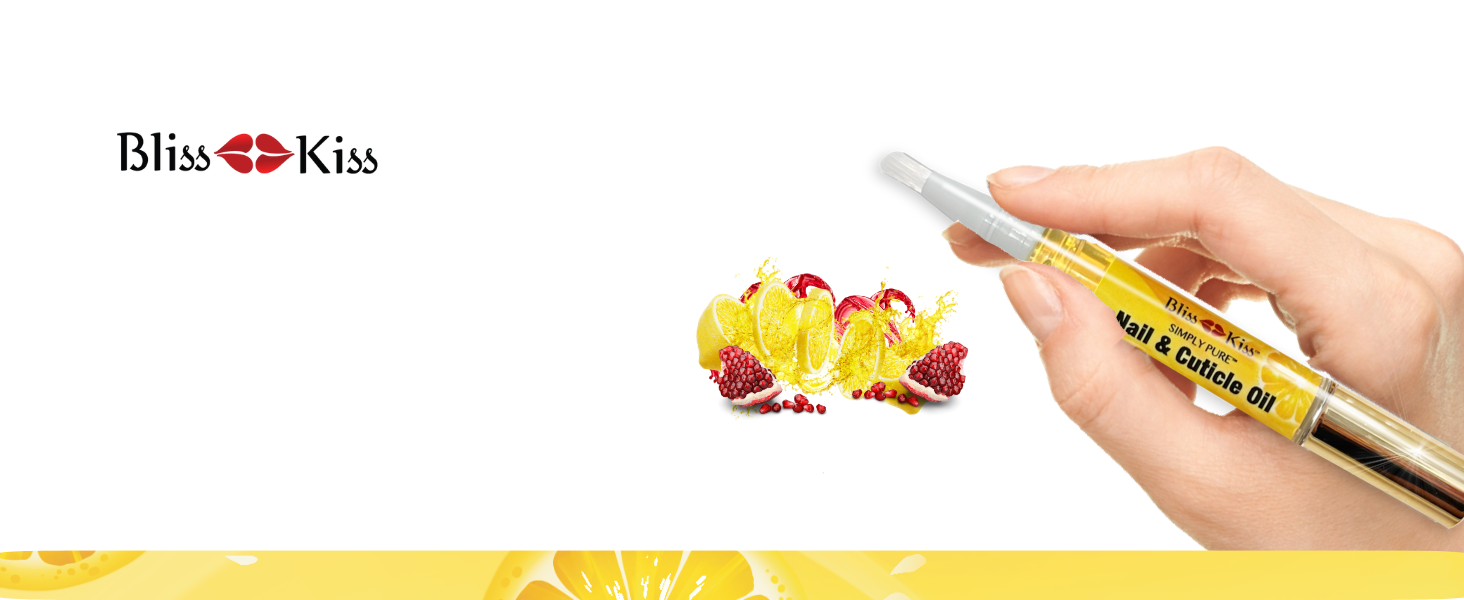 Crisp fragrance simply pure bliss kiss cuticle and nail oil pens nail growth serum for nail growth