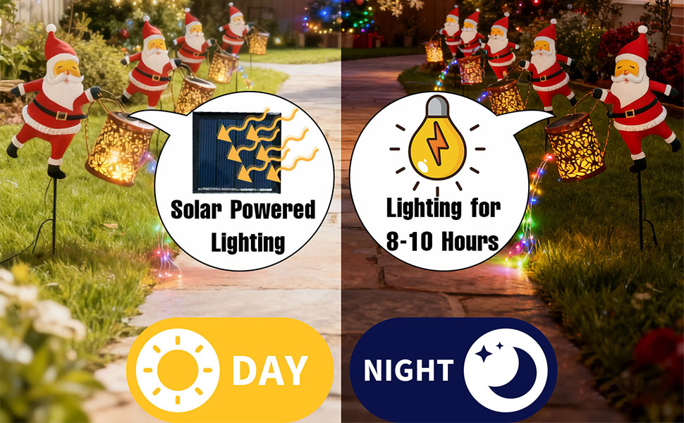 Christmas Solar Kettle Lights Garden Lawn Decorative Light