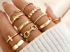 gold rings pack