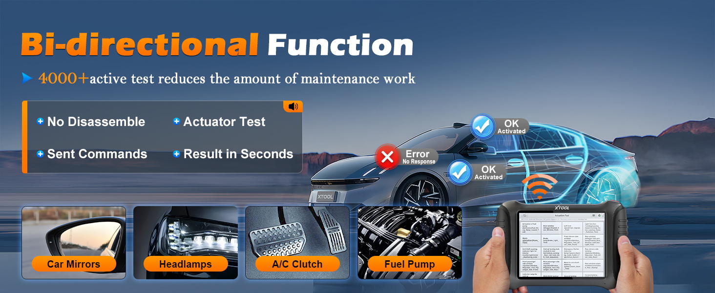 xtool bi-directional scan tool