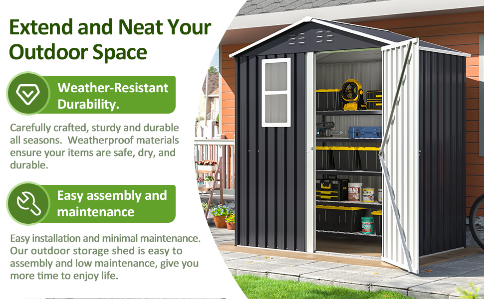 outdoor storage shed
