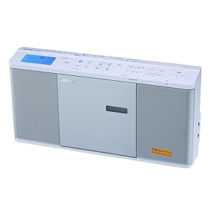東芝 CDラジオ ネオジウムスピーカー TY-AN2 動作確認済 ホワイト 東芝 SD/USB/CDラジオ Aurex ホワイト TY-ANX2(W) 1台 - アスクル